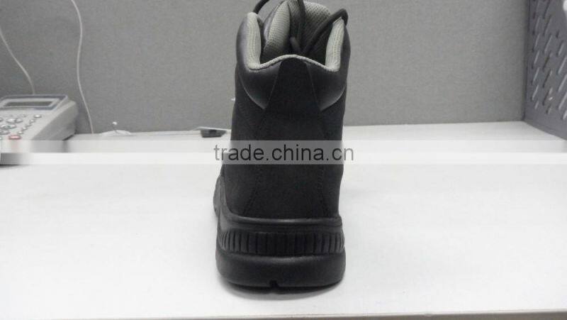 Genuine leather nubuck leather rubber outsole safety shoes shoes men casual