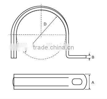 F Type clamp one hole Fixed Drive clamp