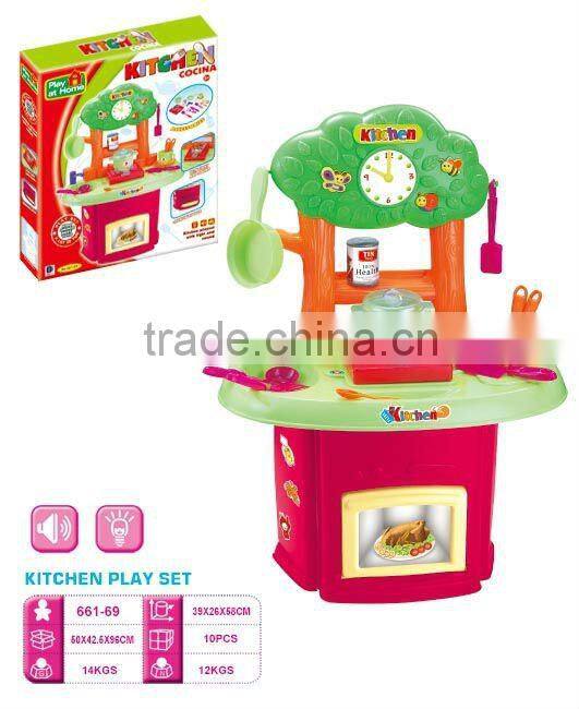 Play At Home fashion big plastic toy kitchen new cooking game