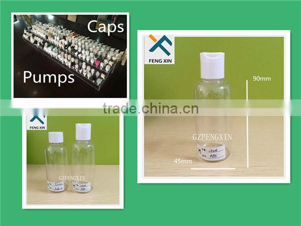 150ml Clear Round PET Plastic Empty Sample Bottle with Screw cap