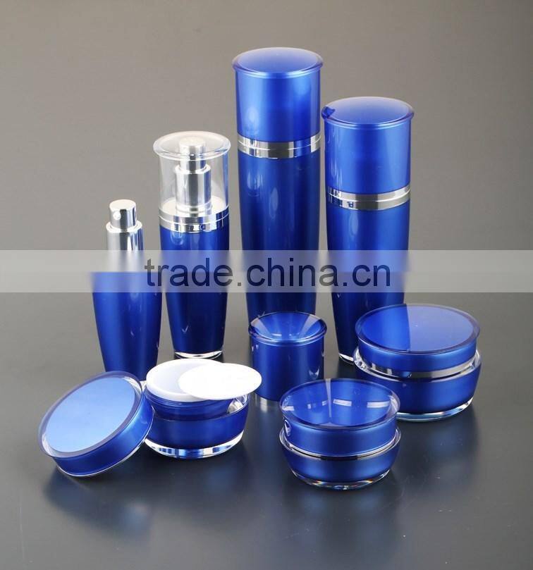 new round shape cosmetic empty acrylic lotion bottle