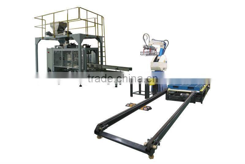 robot palletizer for fertilizer and feed packing