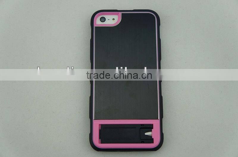 hot selling tpu bumper + matte pc backside case for iphone 5