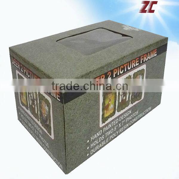 One Piece Foldable Cardboard Paper Box with PVC Window