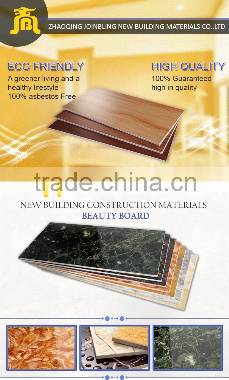 Decorative Marble Patterned Light Weight Calcium Silicate UV Coating Wall Board