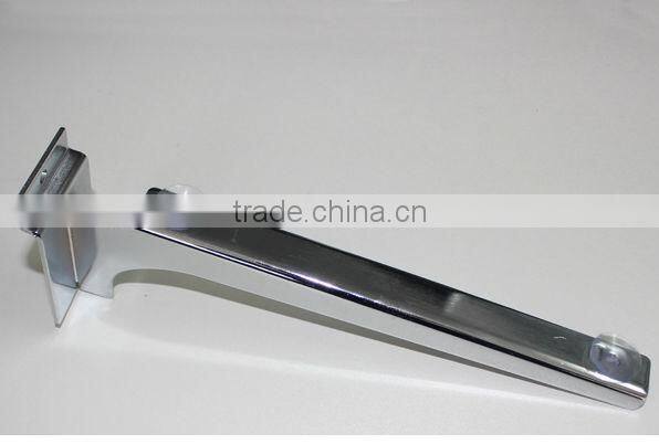 Slatwall metal chrome wood,glass shelf brackets,holder