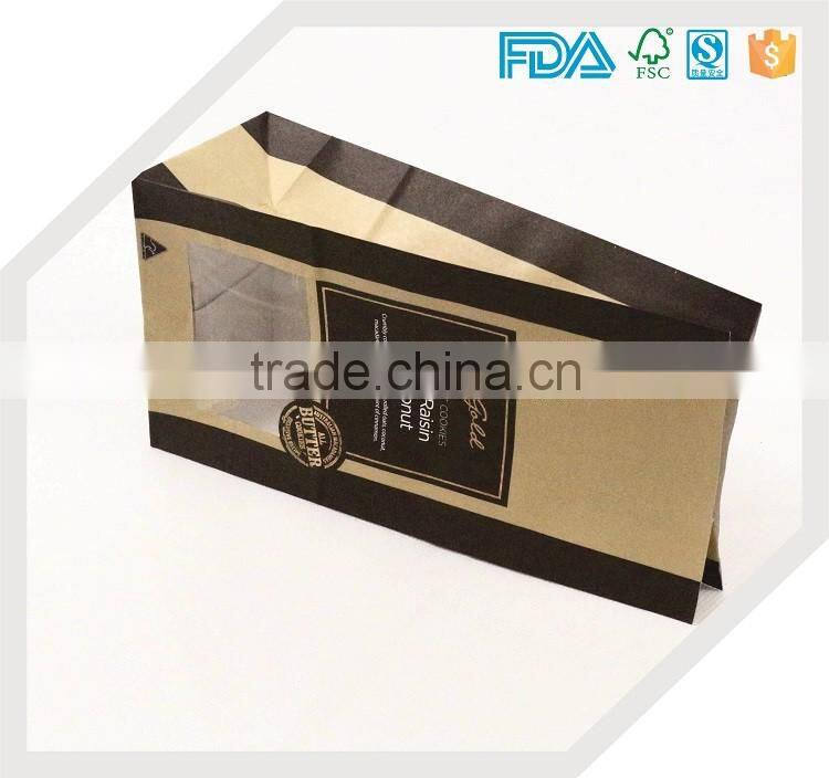 Online shopping Greaseproof fast food paper bag used in noshery or supermarkets