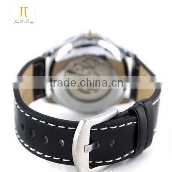 Leisure colorful Transparent dial special stainless steel mechanical watches chinese wholesales watch