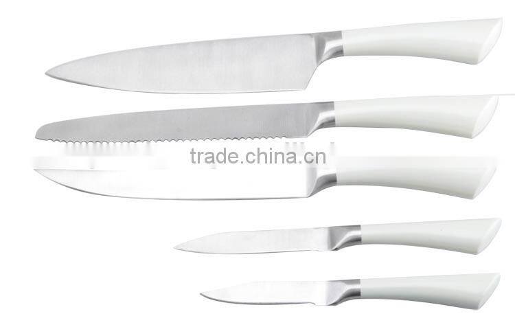 2016 New product hollow handle anti-baterial knife set