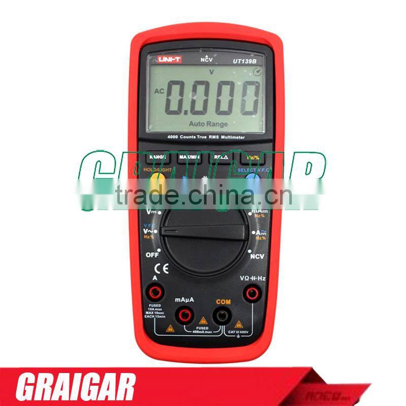 True RMS Digital Multimeters UNI-T UT139B AC DC Voltage and Current Auto Range Handheld multimeter