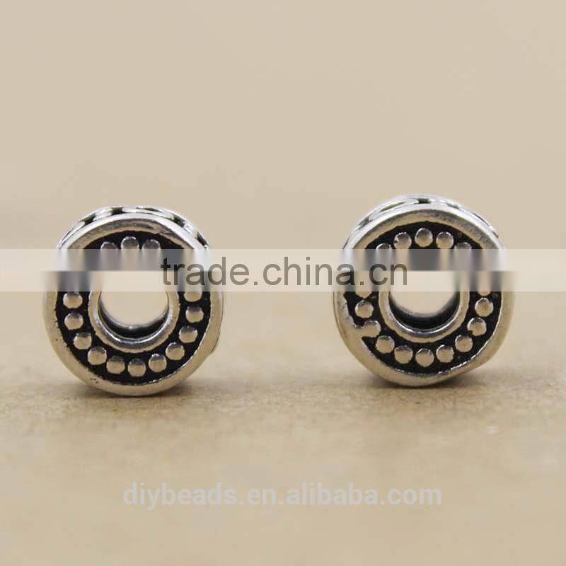 8.5x4.6mm Thai Silver Spacer Beads Jewelry Finding