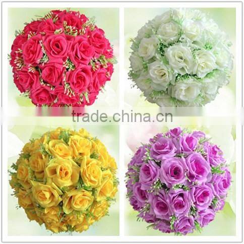 Manufacturer Wholesale Plastic Artificial Hanging Flower Balls For Wedding