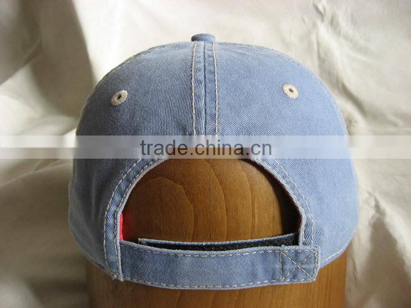 Headwear Factory Classic cotton 6 panel patch embroideried baseball washed cap