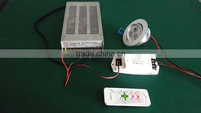 CE FCC ROHS DC12V-48V RF remote 1 channel led dimmer controller