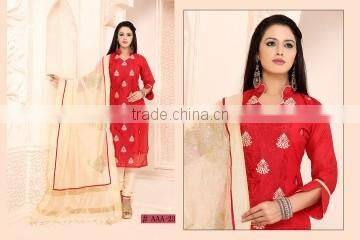 Worldly Maroon Cotton Churidar Suit/Designer churidars Suits Shopping