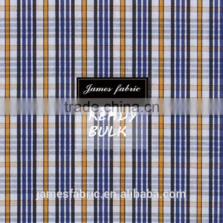 James Yarn Dyed High Density LA Finished Colorful Stripe/Check Plain Weaving Spring/Summer Shirting Fabric