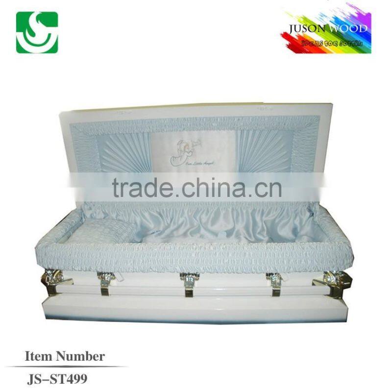 JS-ST499 luxury steel casket supplier