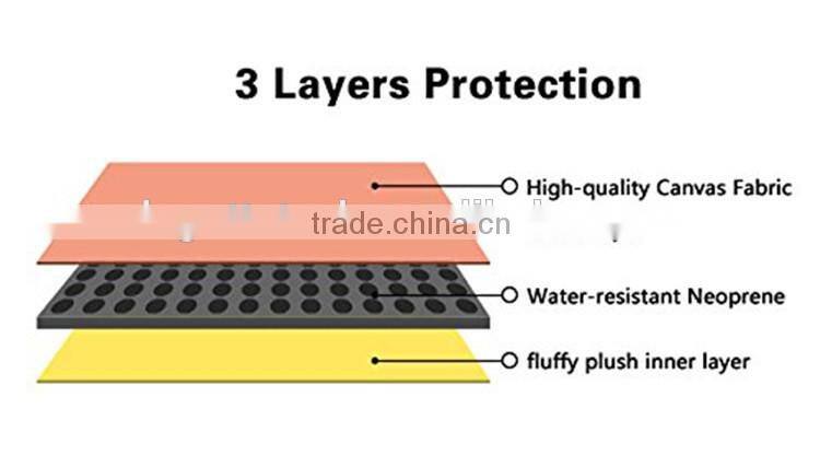 Top popular canvas laptop good protection innovational sublimation laptop sleeve for 8"-15"