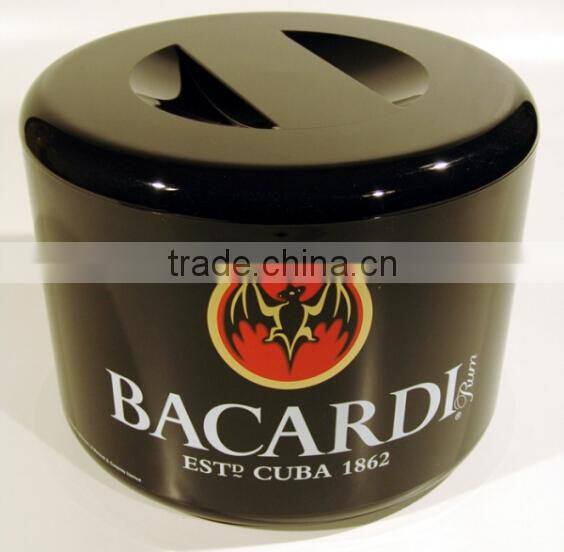 10 liters double layer wine ice bucket with lids for beer promotion