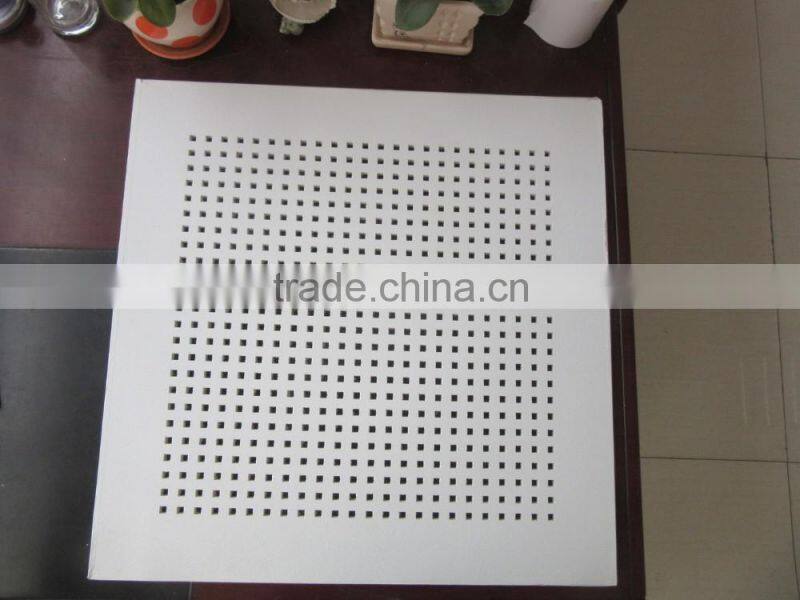 Manufacturer of pvc gypsum ceiling tiles / PVC gypsum ceiling tiles price / PVC punched gypsum ceiling tiles