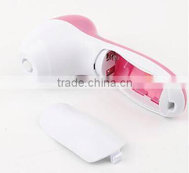 5 in1 Multi-functional Cuticle Remover Facial Pore Cleaner&Facial Massager with 5 Head(Powered by 2 AA Battery)