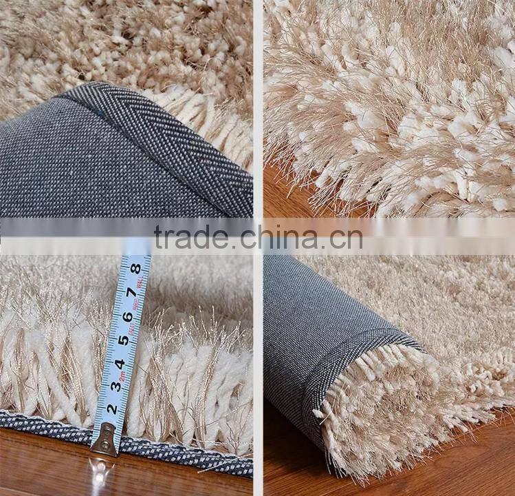 2016 hot sale milk thinker shaggy carpet carpet underlay hotel carpet