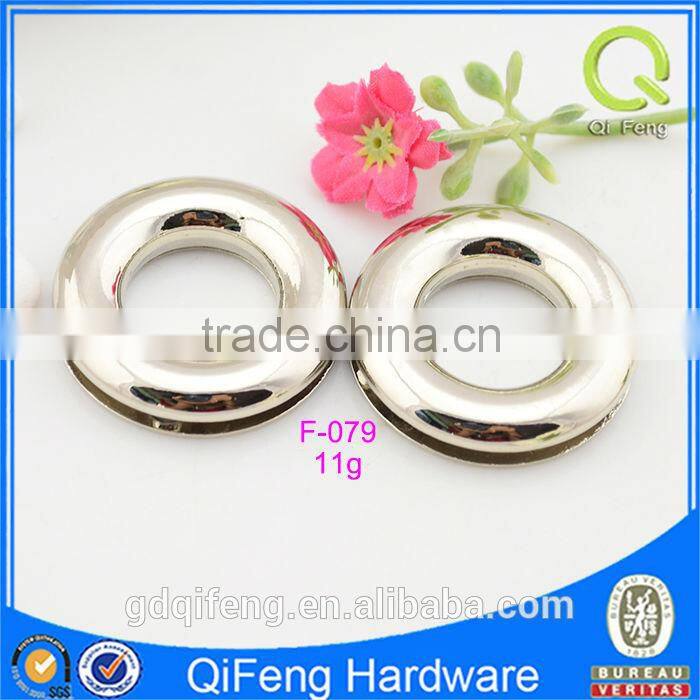 bag accessories shining silver O-shape eyelets with screw