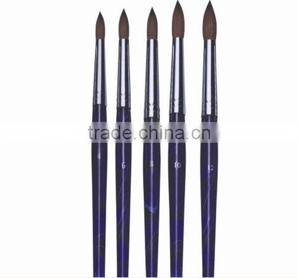 Professional 3pcs mini makeup nail art brush,makeup tools with synthetic hair