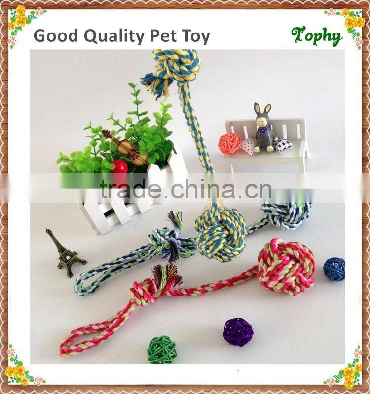 Cotton Rope with Strap A Tennis Ball Playthings Puppy Dog Toys