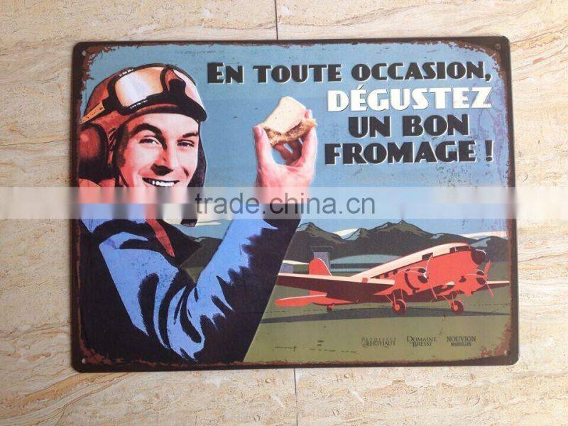 metal license embossed sign board