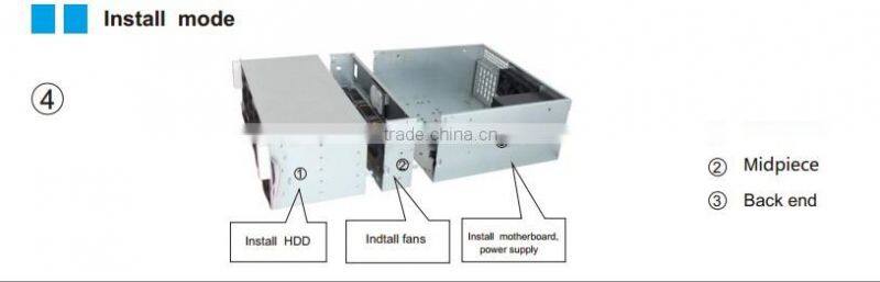 4U 19 inch rack sevrer case for rack sever with 650 depth