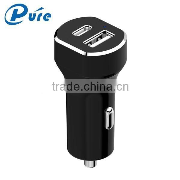 Dual Port Charger Input 12-24V Car Charger Mobile Phone Car Charger