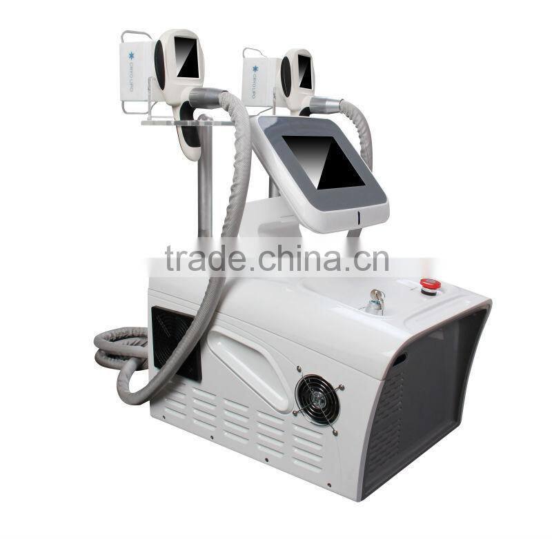 High effective double cryo heads new cool fat freezing instrument