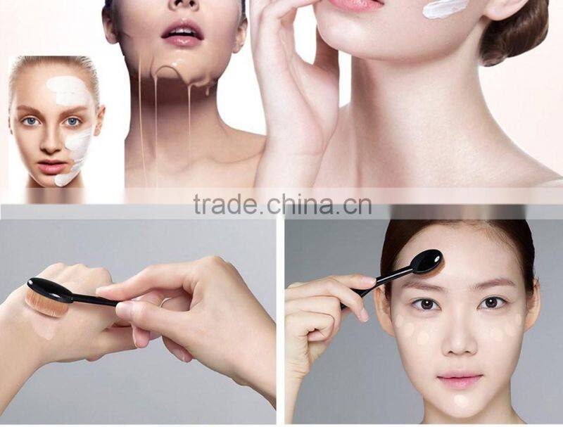 10Pc/Set Beauty Tools Toothbrush Shaped Foundation Eyebrow Eyeliner Lip Facial Makeup Oval Brushes