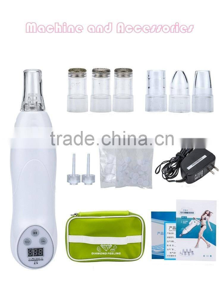 Mini Handheld Diamond Microdermabrasion Dermabrasion Vacuum Skin Peeling