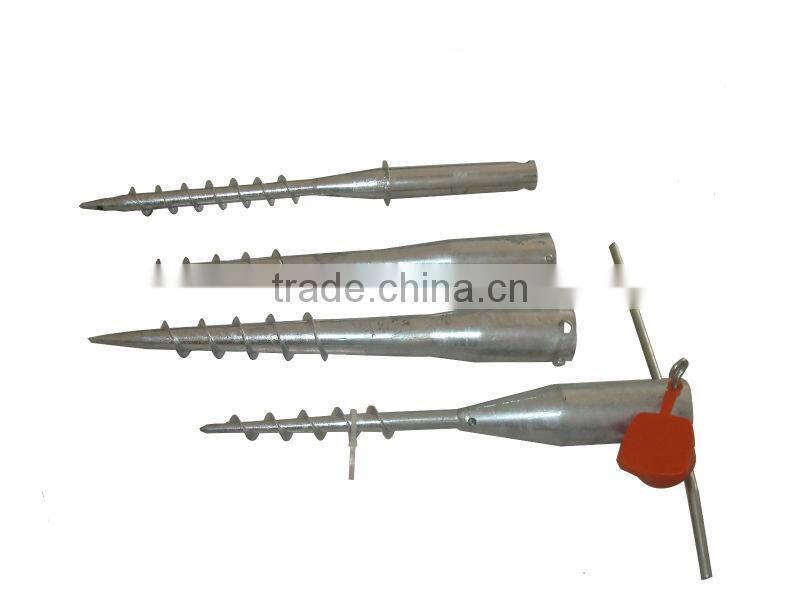 Hot dippd Galvanized Gound Screw For Solar Mounting Rack System