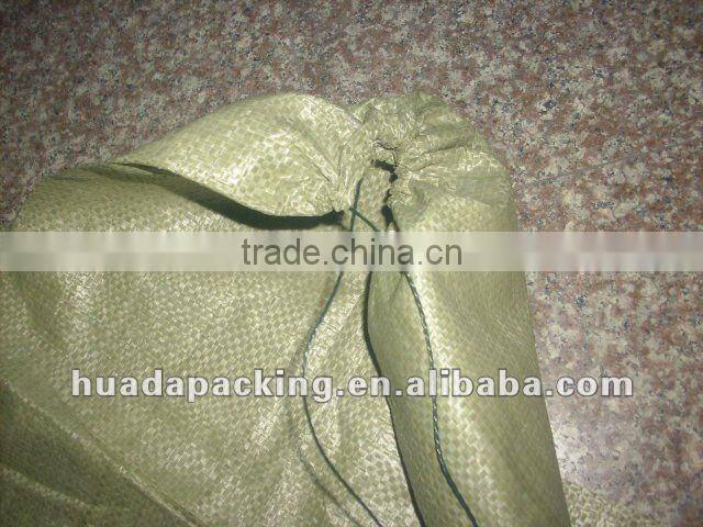 PP Woven bags with drawstring on top