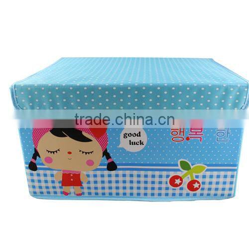 Space saving oxford fabric home organizer, Cartoon foldable storage box(BBHT008)