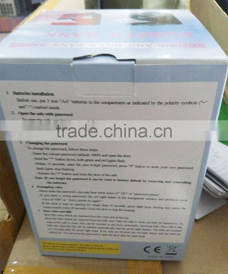 Wholesale Digital Safety Money Box with Coin and paper money Counter