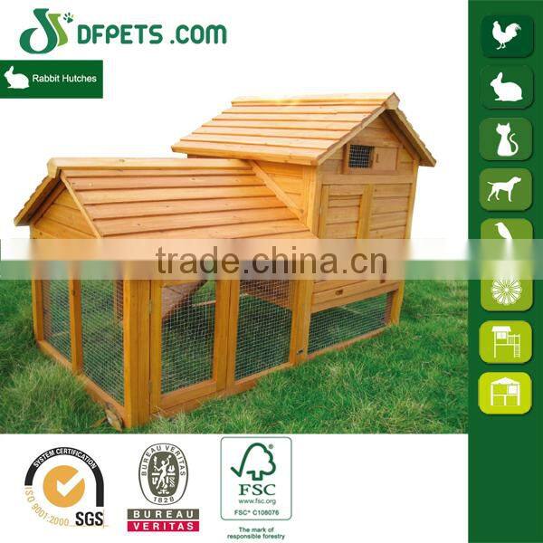 China Fir Wood Rabbit House With Large Run