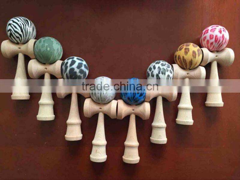 2017 Hot Sell Customized wooden kendama toy