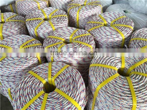 32mm PP Material twisted polyethylene rope pp danline rope