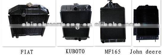 Copper&aluminum auto engine radiator for farming tractor John deere