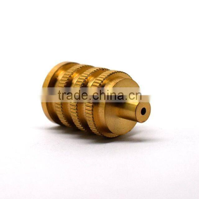 Factory directly sale cnc knurled brass inside thread machine parts