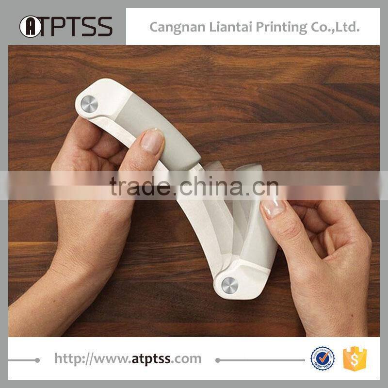 sharp edged double handle foldable knife