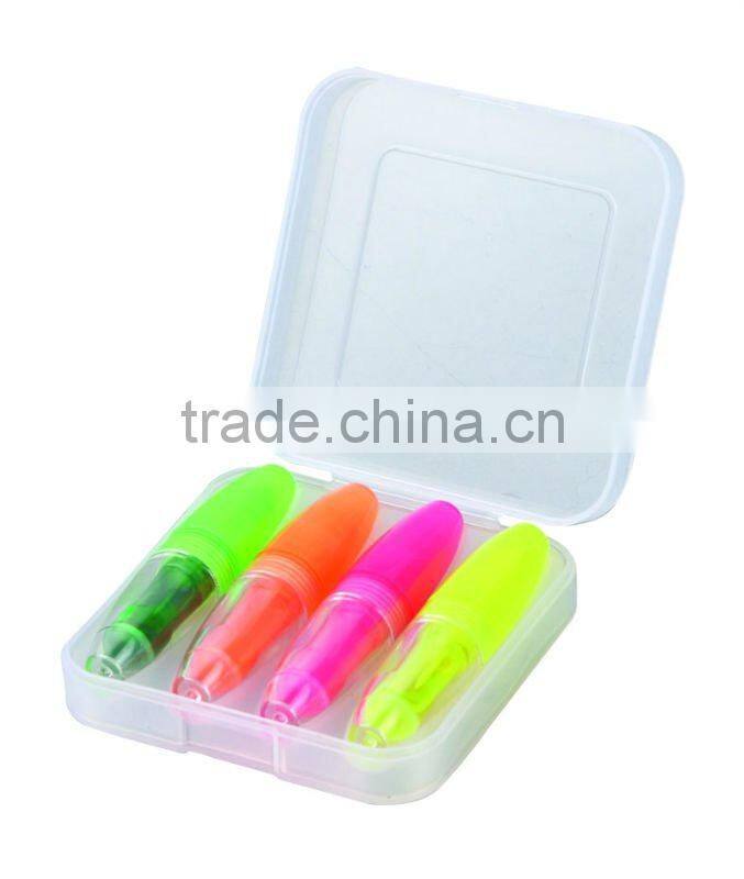 lipstick shape higlighter with case gift set