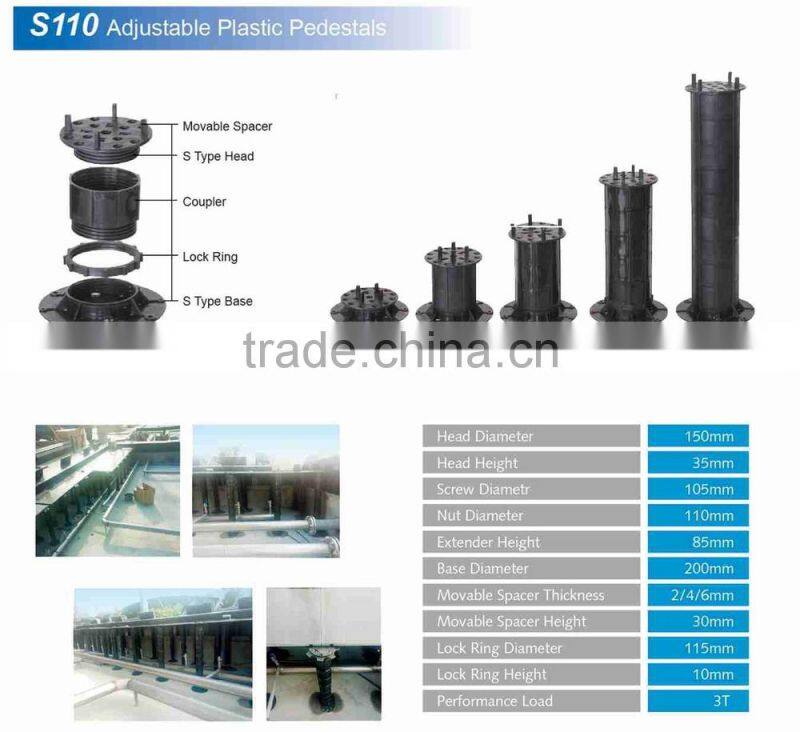 adjustable supporter for access floor