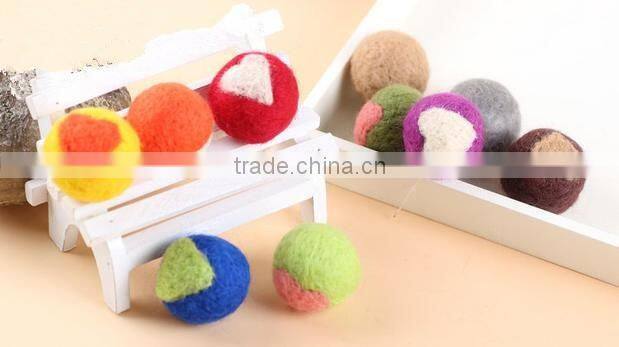 Christmas Decoration colorful handmade Light Ball/colorful wool felt ball