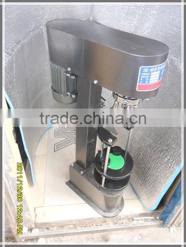 Semi-Automatic Plastic Screw Lid Capping Machine Capper
