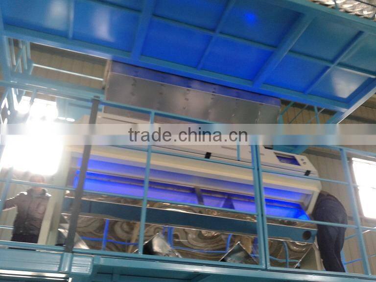 chute type color sorting machine, ccd color sorter machine from hefei MINGDER